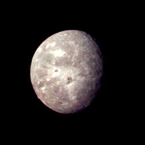 astronomyblog:  Two moons of Uranus: Titania and Oberon. Both moons were discovered