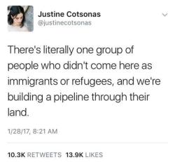 aaliyah-appollonia: jeankd:   17mul:   teealwayschillin:   karrmennn:   bitterblaqbitch:   lagonegirl: this^^^  Girl I’m no immigrant and I’m no refugee   ^that part &amp; it ain’t “we”. We ain’t building shit   ^^^^ right. I protested that