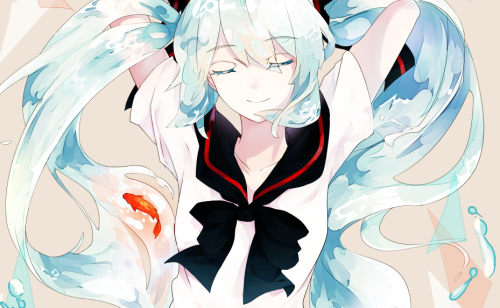 asa-chi:idk water is really hard to colour haha