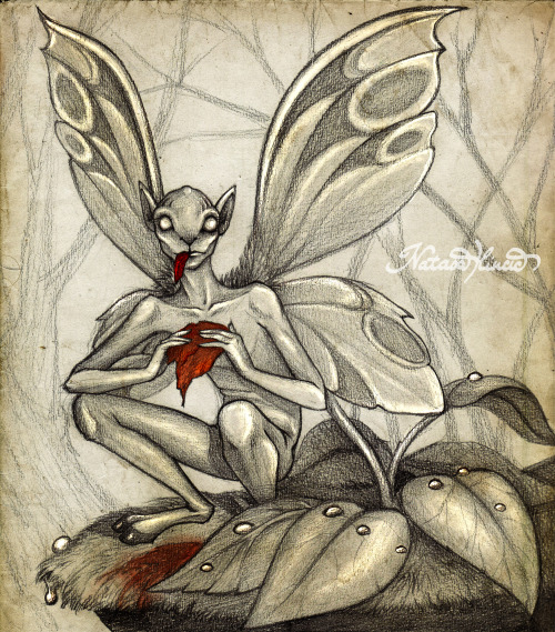 “Moth fay”.Who said fairies were sparkling harmless creatures? :P[Facebook • DeviantArt 