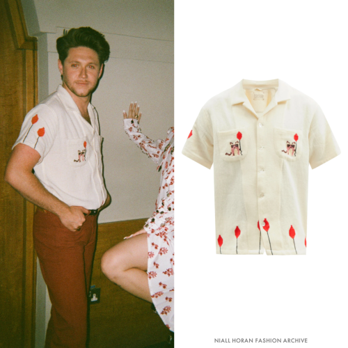 Niall for ‘Our Song’ promo | May 18, 2021Harago White Cat-Embroidered Upcycled Cott