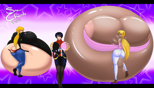 snow-chanda:  Creampuffed An art trade with Skie-maree~! :la:Looks like Suki got the drop on both Mi
