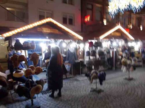 Merchandise exposed during Christmas market 2021 - Wroclaw, Poland.