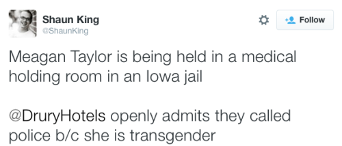 micdotcom:Meagan Taylor was jailed in Iowa simply for being transgender — and has yet to be re