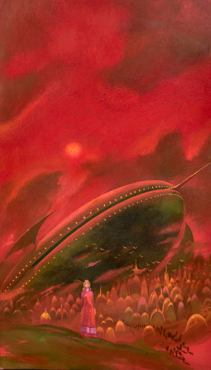 70sscifiart:  Paul Lehr — Podkayne of Mars. Cover for the 1971 Berkley paperback of the Robert Heinlein story. 
