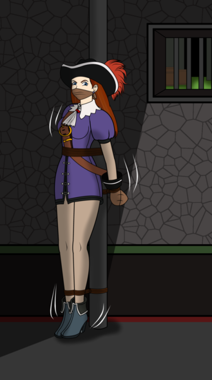 tybane1: (Lilly Pendragon in a cell) So here is Lilly Pendragon from Suikoden 3 captured in a cell.