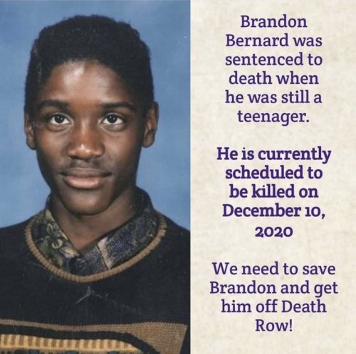 one-time-i-dreamt: one-time-i-dreamt: In five hours, Brandon Bernard will be executed. He has worked