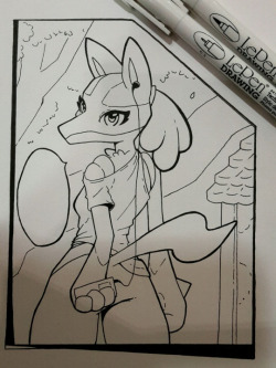 opashoo: [Lucario noises] * Happy Inktober  c: