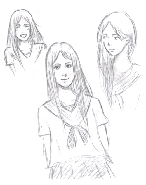 connanart:A few old Reiko doodles!I know the one in the middle is wonky but just ignore it please. 