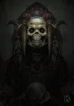 pixelated-nightmares:  Aztec Demon by Kostya-PingWIN