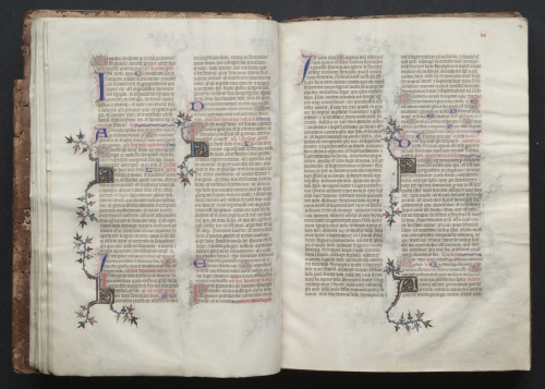 cma-medieval-art: The Gotha Missal: Fol. 13v, Text, Master of the Boqueteaux, c. 1375, Cleveland Mus