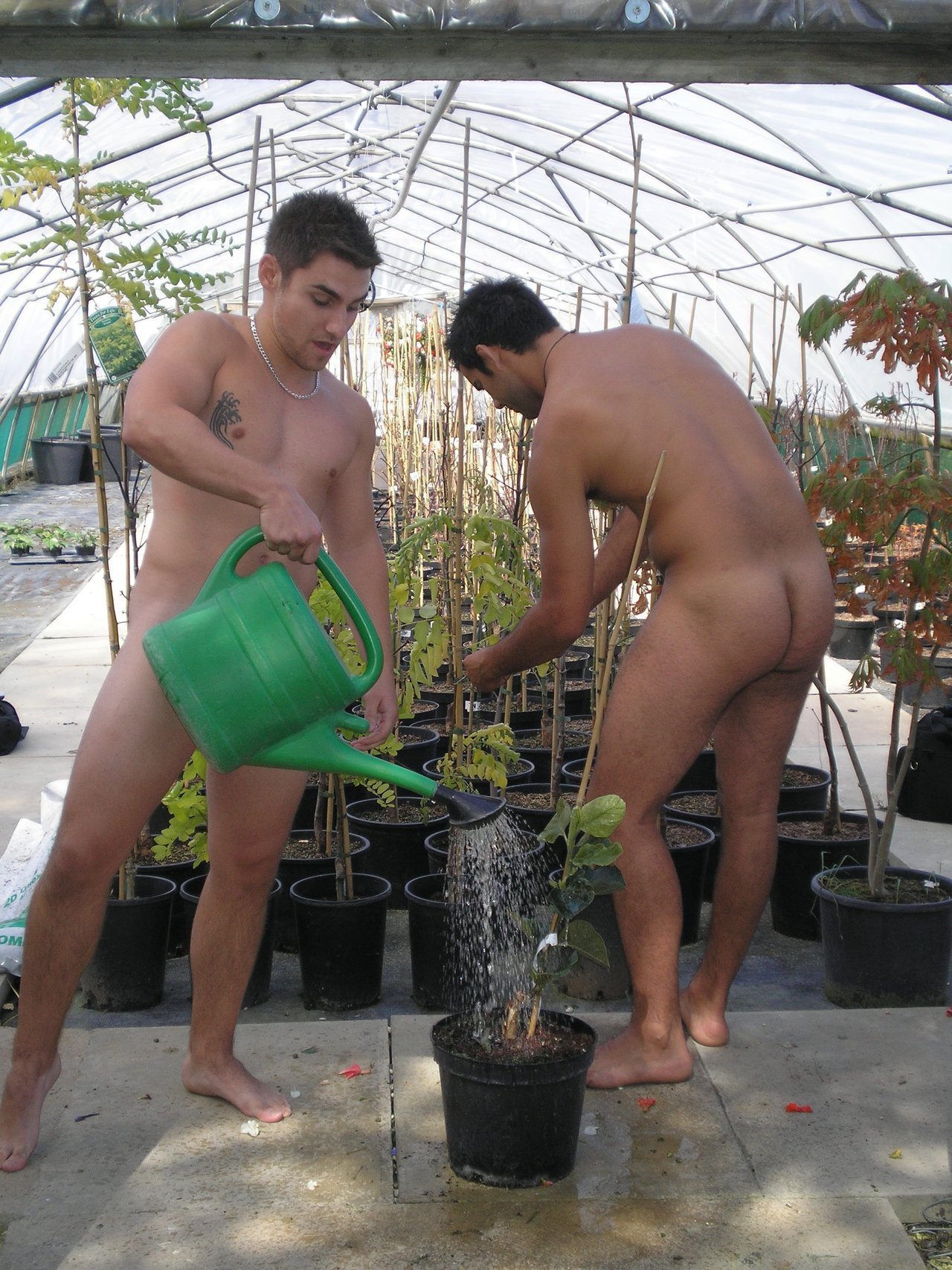 nudeathleticguys:  exhib at work, gay workers, blue collar, naked craftman, nude