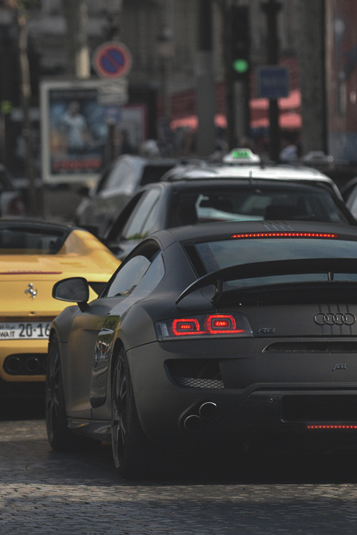 johnny-escobar:  Matte Black ABT Audi R8 adult photos