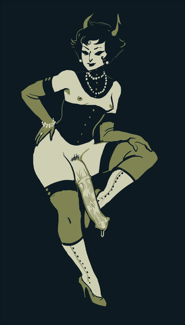 chazzerporn:  heres a fashionable lewd kanaya. you need more cock? horse cock? DONT