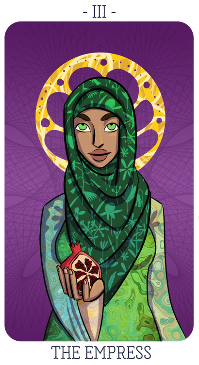 raireart:A late Anniversary gift for TBW, of his character Afiqah as a tarot card!