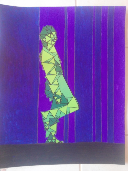 &ldquo;Human Shapes&rdquo; A series representing shape. Digital collage pasted on bristol pa
