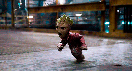 greenarrow:I am Groot! – What’s that?He says “Welcome to the frickin’ Guardians of the Galaxy,” only he didn’t use frickin.