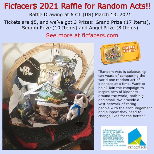 sketching-fox: @ficfacers raffle is coming!Tickets for $5!You help us raise funds for Random Acts an