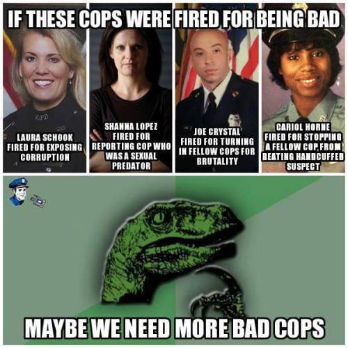 hithertokt:spillboy:Maybe we need more bad cops?Mostly women and POCs. Hmmm…