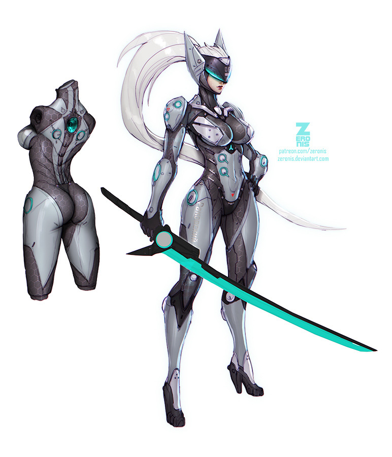 zoesfantasyworld:    Cyborg Ninja   