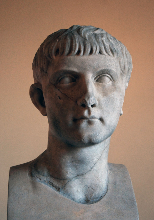 myglyptothek:Portrait of Germanicus. From villa Frediani Dionigi, Lanuvio. Early I cenury AD. Fine-g