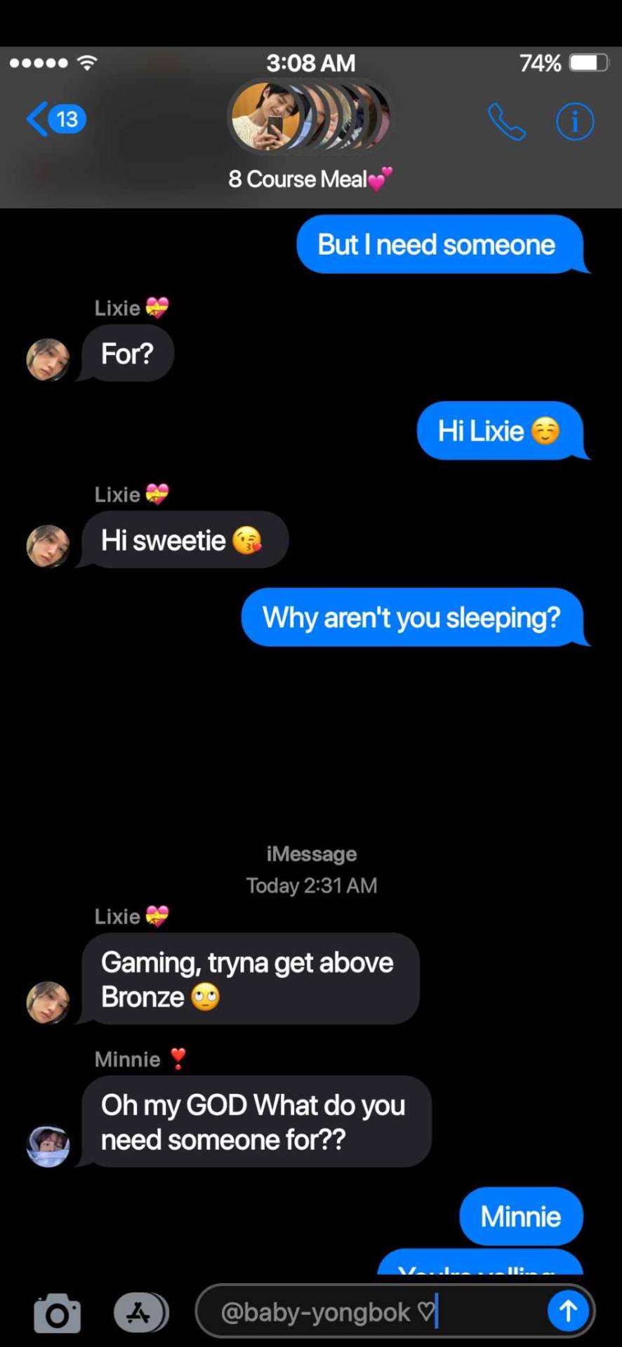 Poly SKZ!Fake Texts - Texting The Group Chat To Ask For "help"