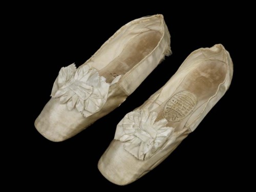 fashionsfromhistory:A Pair of Queen Victoria’s Dancing Slippers1851-1860Gundry & Co.Museum of Lo