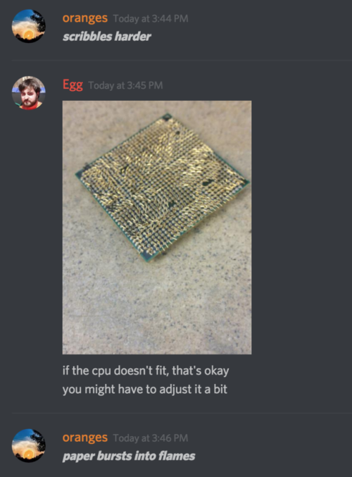 suddenlyoranges:egg installs a cpu