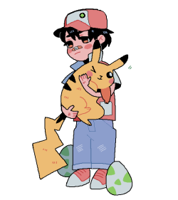 casanovakevin: tiny boy with big pikachu