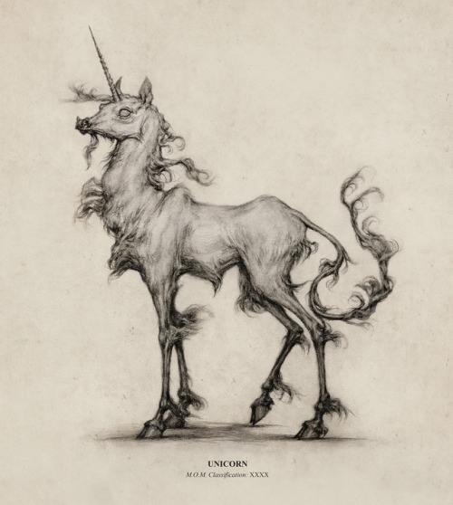 audreybenjaminsen: A recent Fantastic Beast Unicorn design. :)  Lately I’ve been more act