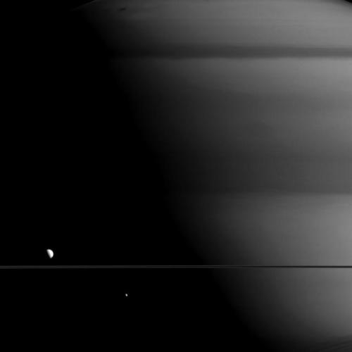 Mimas (moon of Saturn) taken by the Cassini spacecraft.Credit: NASA/JPL