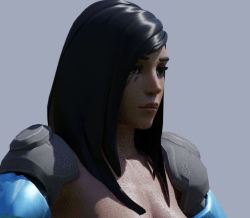 gifdoozer:Am i crazy or Pharah is way sexier with her hair a bit longer?