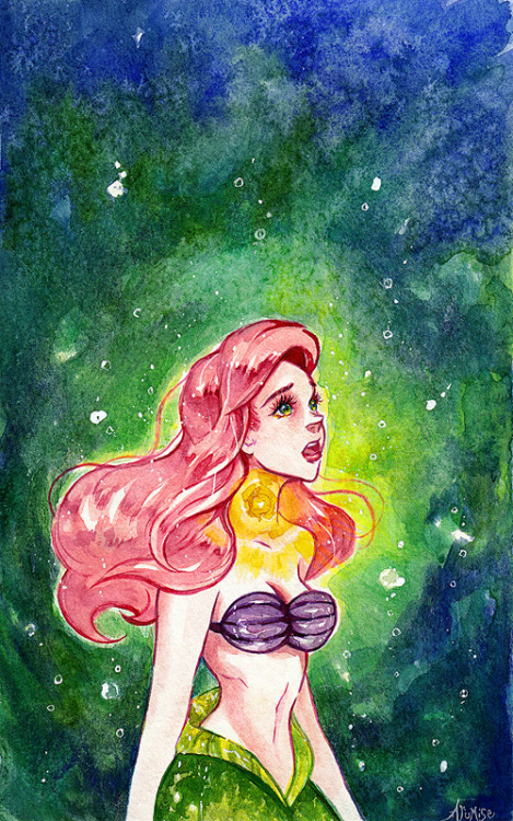 princessesfanarts:The Little Mermaid : Ariel by arumise