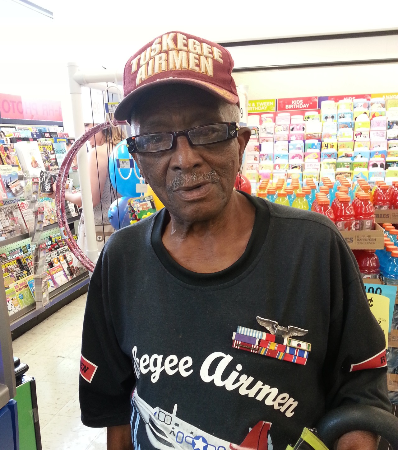 asemissade:  luvvdivine:  Today, I met Lt. Col. Julius Jackson, one of the Tuskegee