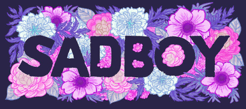 byz-antium:neon victorian flower language typography for all of your Sadboy needs 