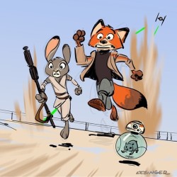 pinuparena:  The FURce awakens! #Zootopia