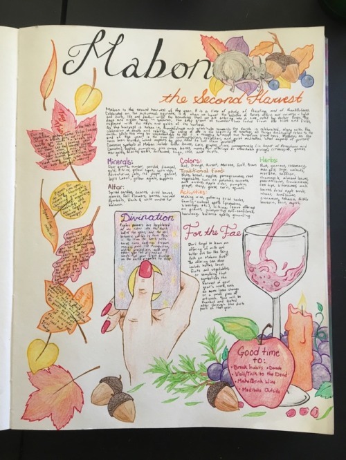 aspen-witch: Completed the Mabon page in my grimoire! Come see my grimoire at @aspen-witch, you will