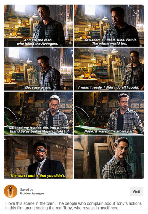 disquietedpalefish: Just a few posts I collected that are nice examples of how Tony Stark is not jus