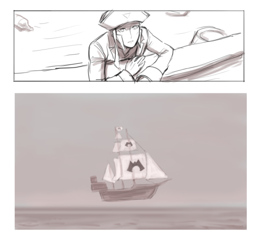Ghost Pirate AU - Legend Says When You're Out In The Sea You Can Meet The Ghost Pirates...