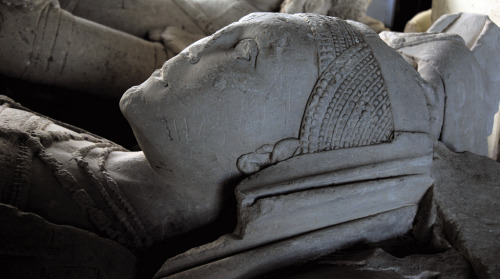 Tomb effigies of Sir Philip Thornbury and his wife Margaret, 1457