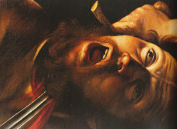 Detail from Caravaggio&rsquo;s “Judith Beheading Holofernes”, 1598-99. 