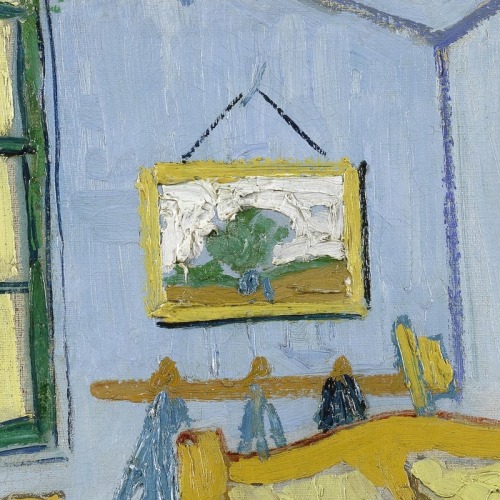 lonequixote:  Bedroom in Arles (detail) by Vincent adult photos