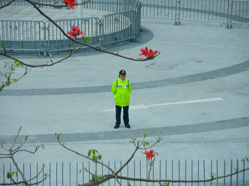 Hong Kong empty spaces.