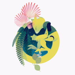 mmn2:  Pokémon × Language of Flowers -Ⅰ- Abra × silk tree, balloonplantsilk tree…dream, peaceballoonplant…full of dreams, hidden talent 