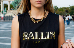 BALLIN PARIS muscle tee by ALEX & CHLOE.