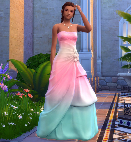 frenchiesimgirl:A simple Pride wedding dress recolor. Just a very simple recolor of the updated dre