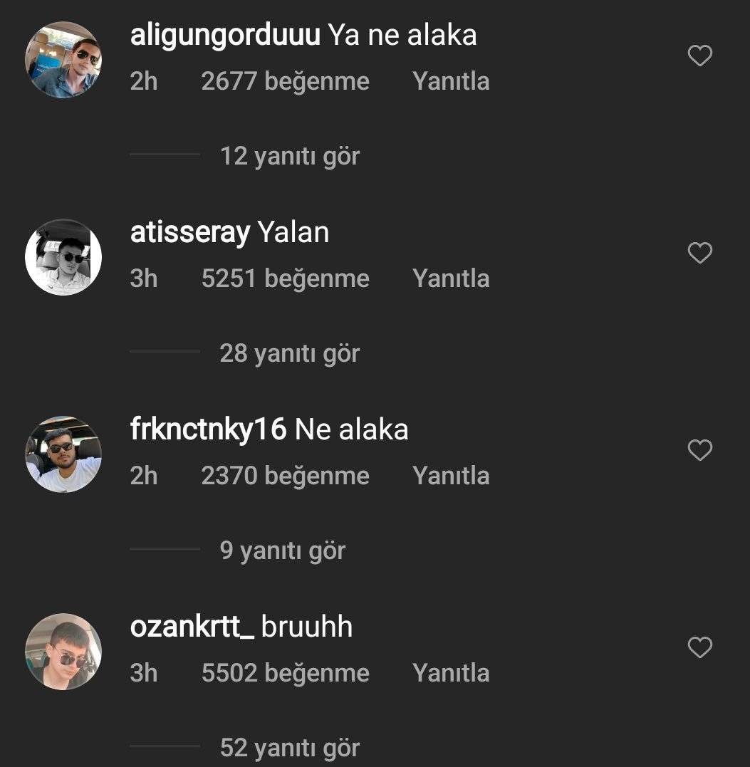 Alakası yok...