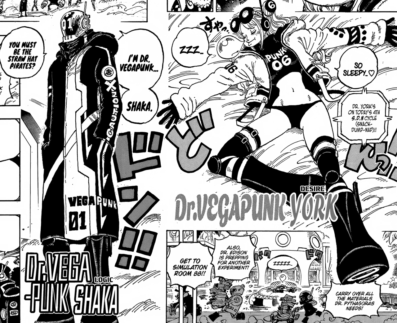 Manga One Piece 1065 en español titulado: Los seis Vegapunk