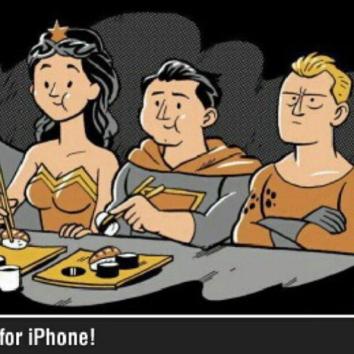 #wonderwoman #superman #aquaman #sushi #dccomics