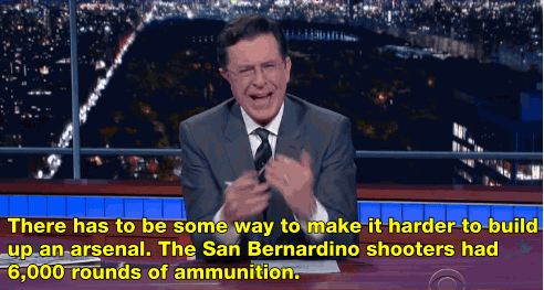 salon:Watch Stephen Colbert slam the do-nothing approach to gun control